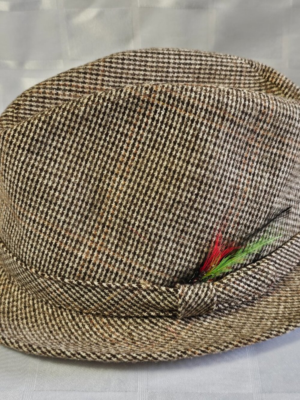 BECO FEDORA HAT SIZE LARGE VINTAGE MEN'S WEAR FASHION STYLE FORMAL RETRO TWEED